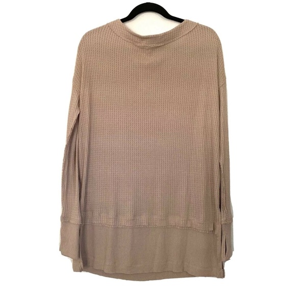 Free People Tan Sand North Shore Thermal Top - Picture 6 of 8